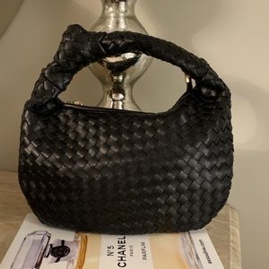 Melie Bianco Brigitte Small Satchel (Black)